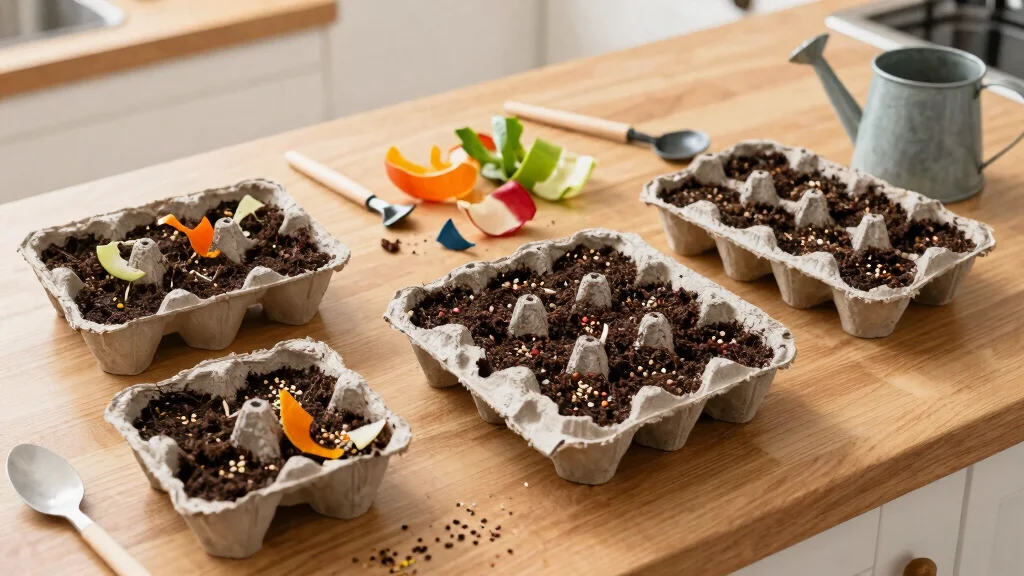 10 Egg Carton Seed Starter Ideas to Upcycle Kitchen Scraps Into a Mini Garden
