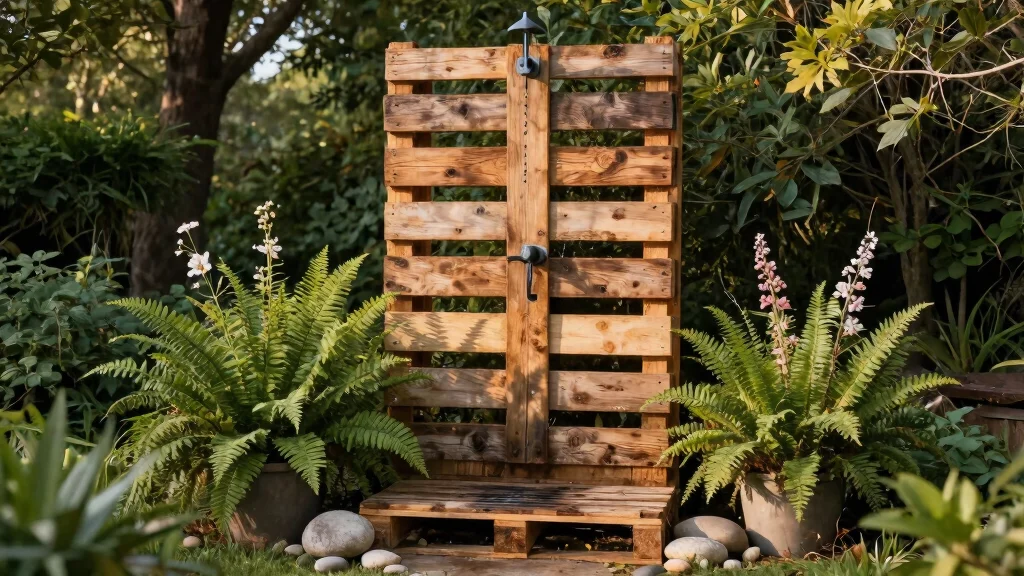10 Pallet Shower Outdoor Ideas to Build a Beautiful Rustic Shower on Any Budget
