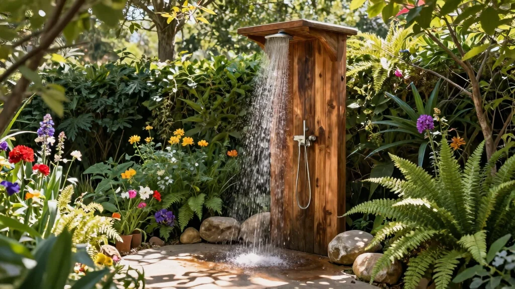 7 Outdoor Shower in Garden Ideas to Create a Lush and Secluded Bathing Space