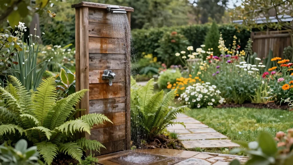 8 Rustic Outdoor Shower Concepts for a Charming and Natural Backyard Feature