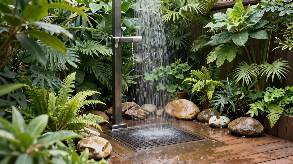 9 Outdoor Shower Drainage Ideas to Keep Your Shower Area Clean and Functional